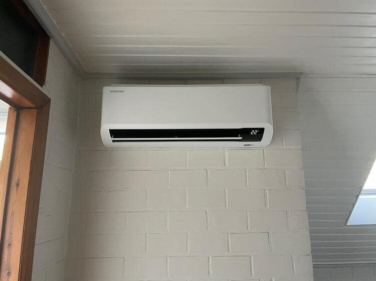 Realisatie Samsung multisplit aircowarmtepomp met 2 binnenunits CEBU te Wellen 3