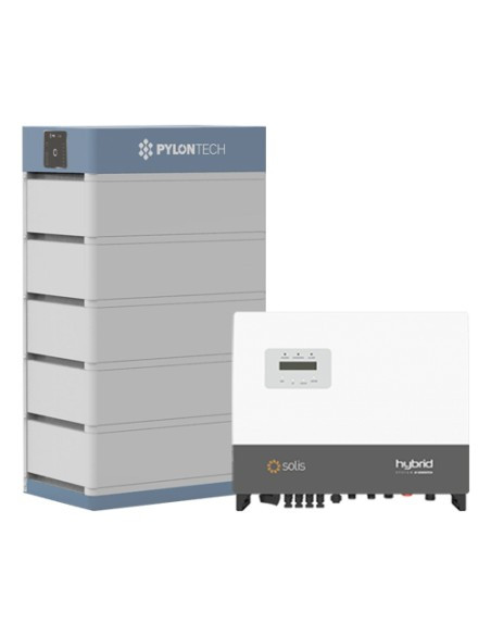 Solis 10kw three phase inverter storage system pylontech 1776kw lithium storage
